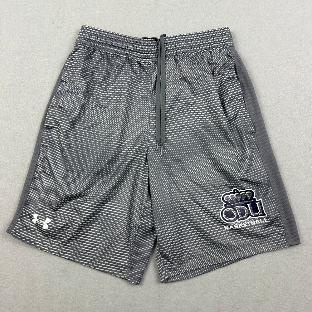 Old Dominion Monarchs Shorts Men Medium Gray Under Armour Heatgear Player Issued